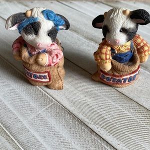 Boy & Girl in Potato Sack Race- Excellent Condition stored in the box